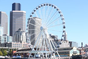 Photo of the waterfront Ferris Wheel in Seattle