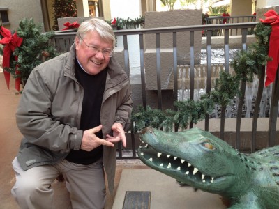 Bill meets a local gator