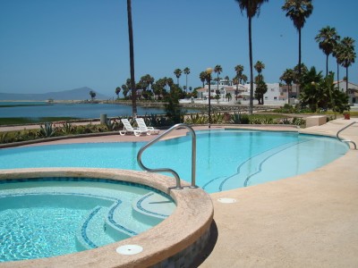 The pool at the RV park