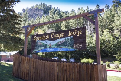 Spearfish lodge sign