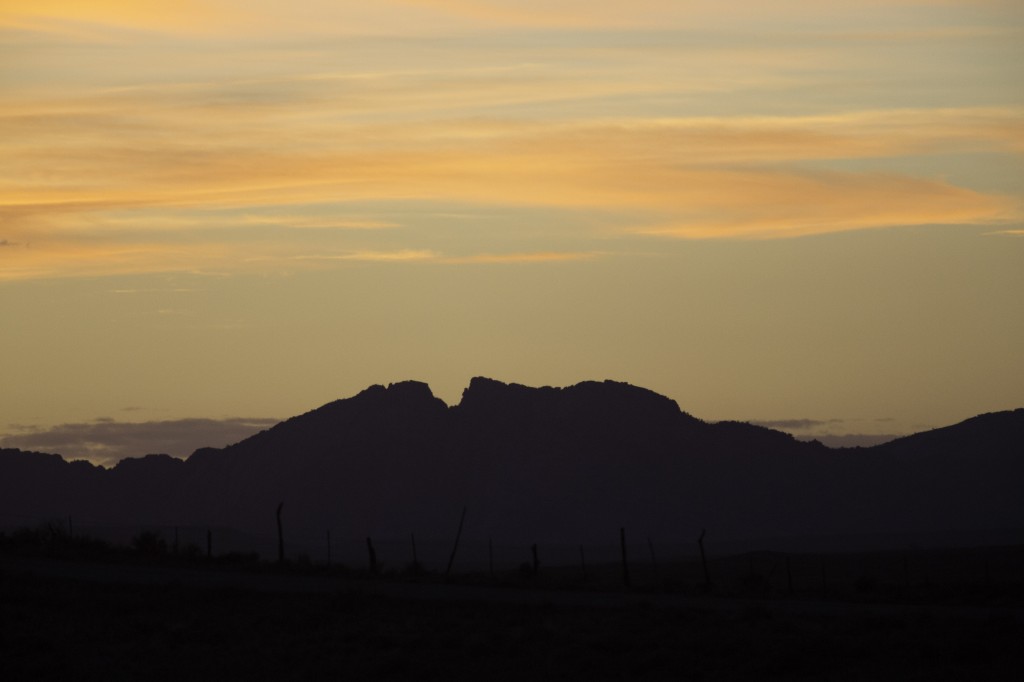 Split Mountain at Sunset from Martin's Cove