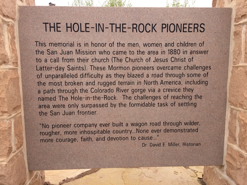Hole in the Rock Pioneers