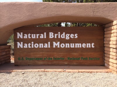 Sign for Natural Bridges