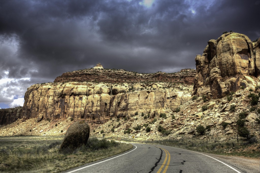 road into the Needles district of Canyonlands NP