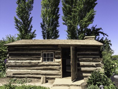 A typical pioneer cabin from 1888