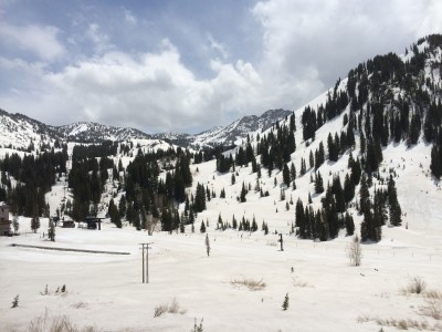 Spring conditions at Alta Ski Resort