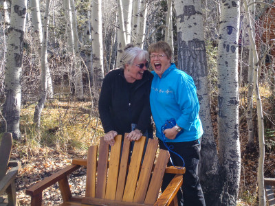 Jan and Betty are easily entertained!