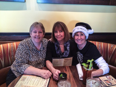 Marsha, Laurie and Me at the Lazy Dog