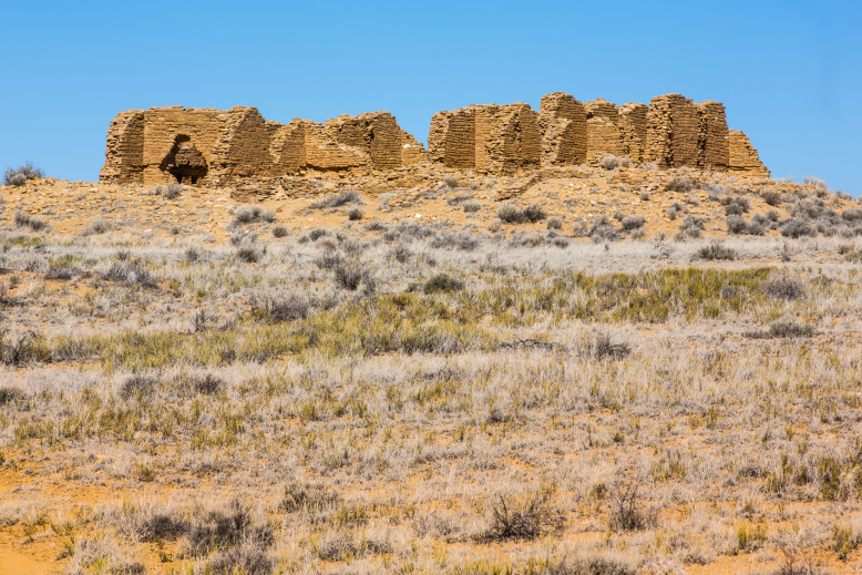 View of Pueblo Alto Complex from the trail