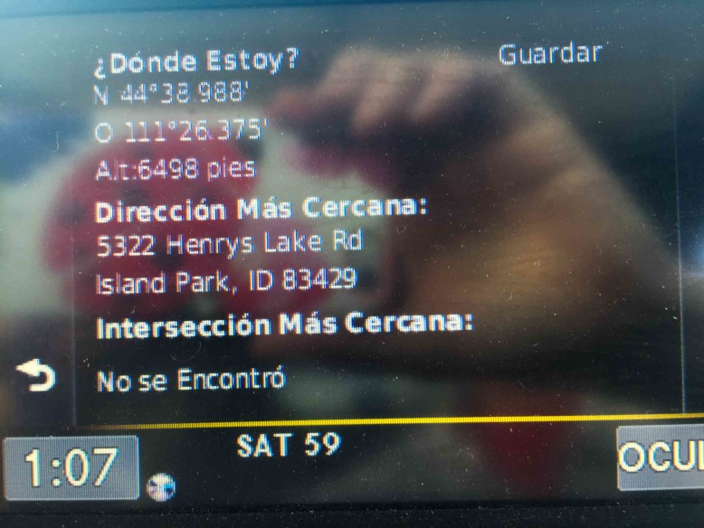 My GPS Speaking Spanish!